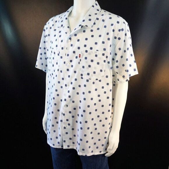 Levi's Mens Shirt Classic Camp Collar Relaxed Fit Size XL Short Sleeve New Gift - Picture 6 of 11